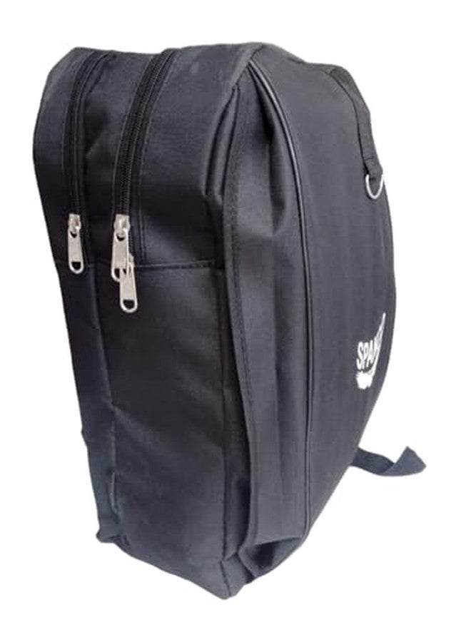 SPANCO Backpack for Office, Colleg, School & Travel Use for Men & Women | Size in Inches : 17 X 12 X 6 | Color : Black. - Image 3